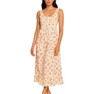 🌸 Dizzy Lizzy Floral Cotton Midi Dress | Size M